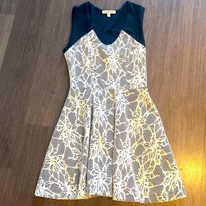 Robbi & Nikki Black and Cream Dress